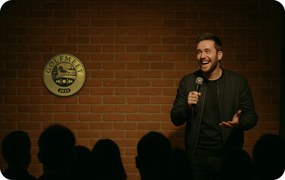 Stand-up comedy event at an exclusive venue